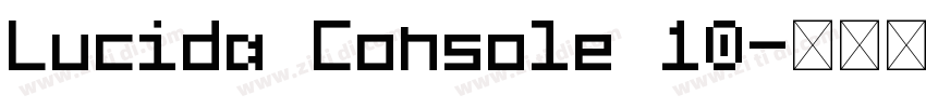 Lucida Console 10字体转换